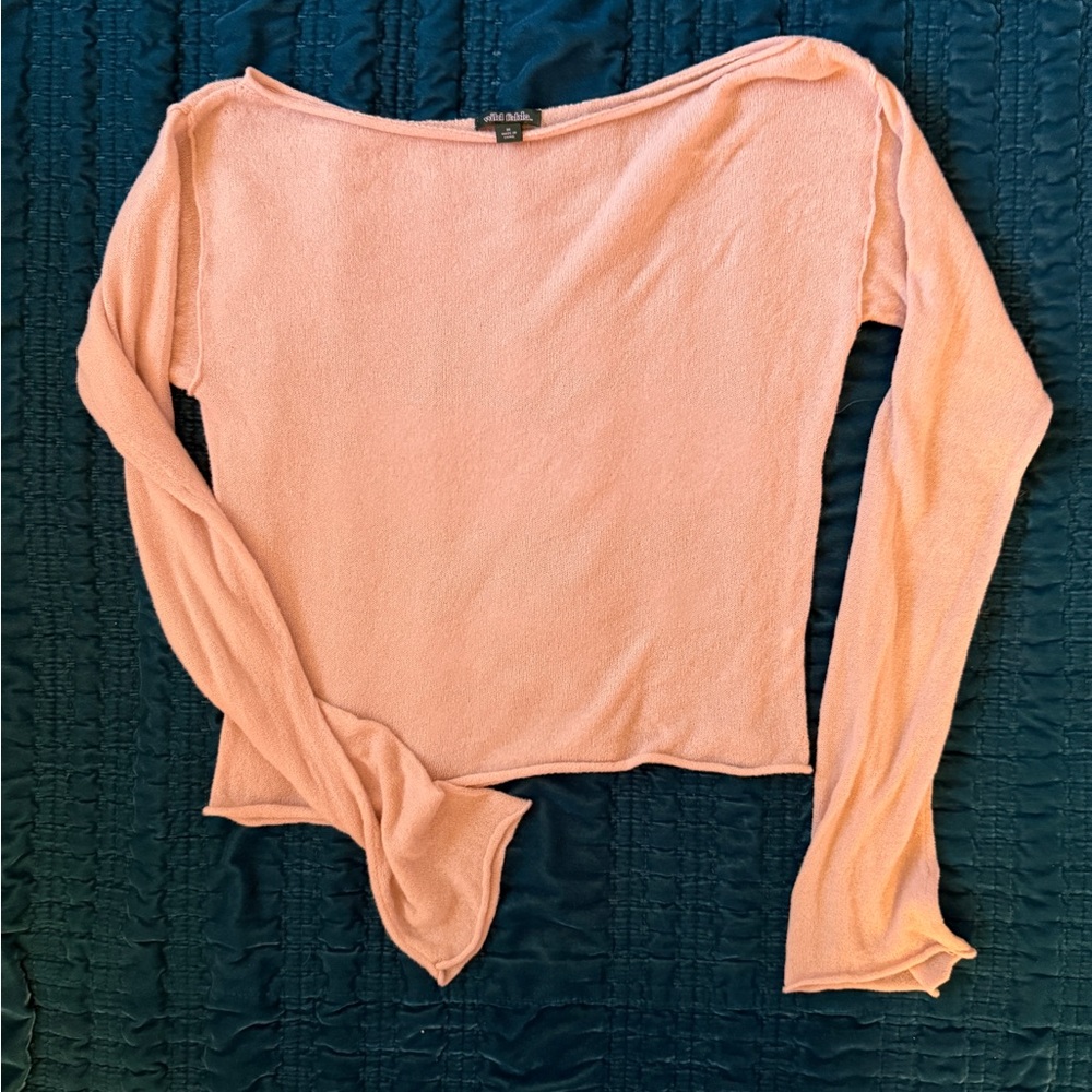 Wild Fable Soft Peach Long Sleeve Pullover